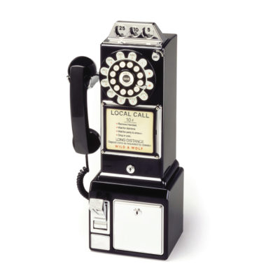 Wild & Wolf Diner Telephone – Black Wild & Wolf Diner Telephone – Black
